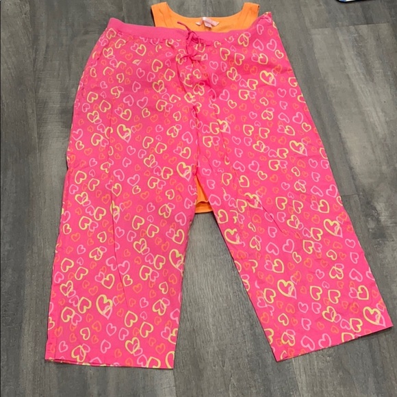 Victoria’s Secret Heart Print Pajama Pants Medium - Picture 3 of 4